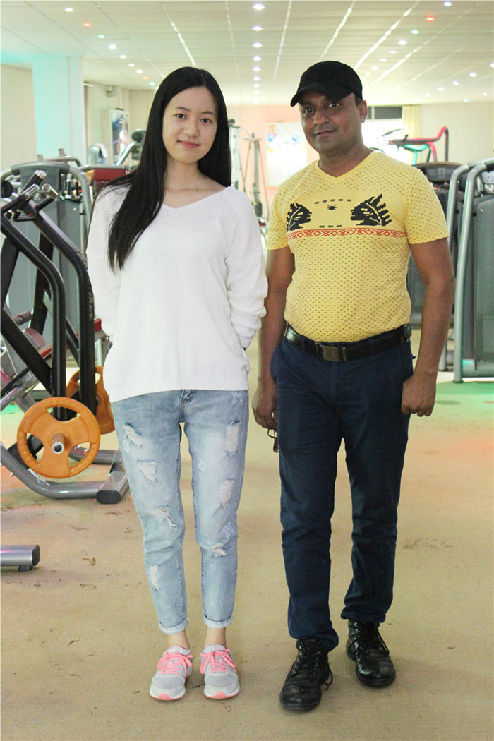 India customers import gym equipment from China BFT fitness equipment Co.;Ltd