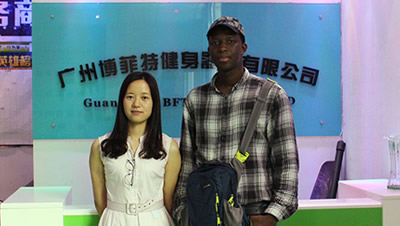 West Africa customers import gym equipment from China BFT