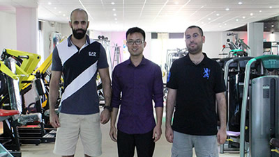 Kuwait customer purchased gym equipment from our factory BFT