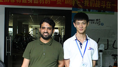 Saudi Arabia customers import gym equipment from China BFT