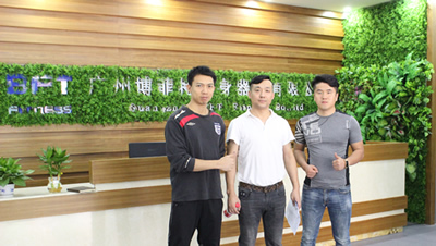Foshan Customer Came to Our Factory Purchase Gym Equipment