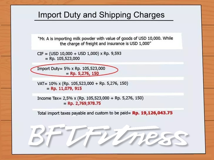 Pay your import duties.