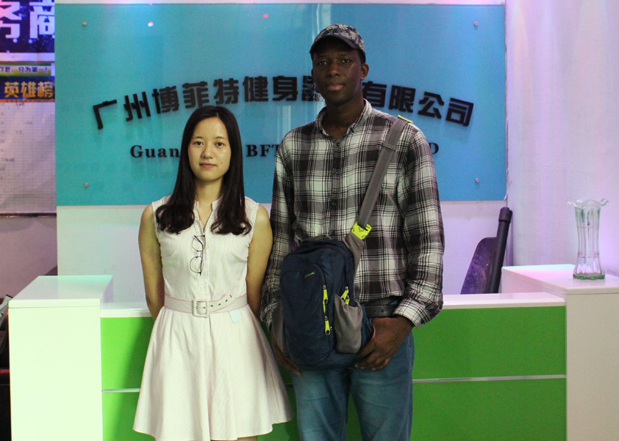 West Africa customers import gym equipment from China BFT fitness equipment Co.;Ltd.