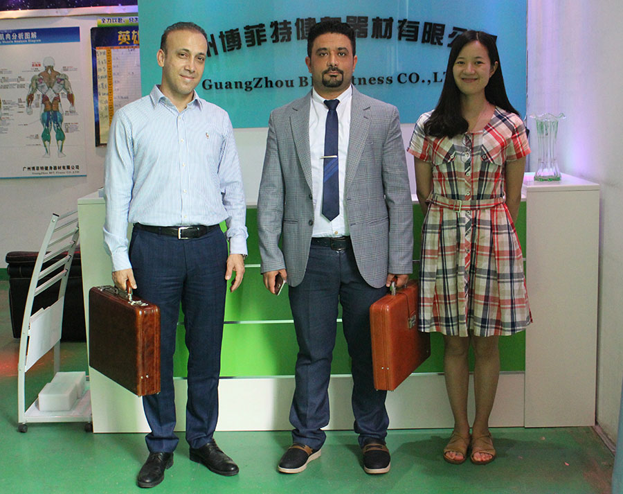 Iran customers import gym equipment from China BFT fitness equipment Co.;Ltd.