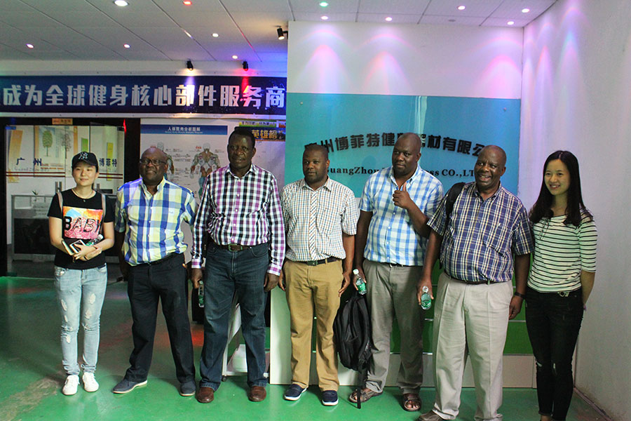 South Africa customers import gym equipment from China BFT fitness equipment Co.;Ltd.