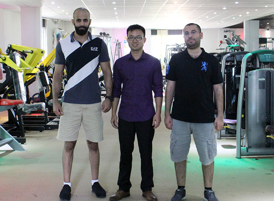 Kuwait customer purchased gym equipment from our factory BFT