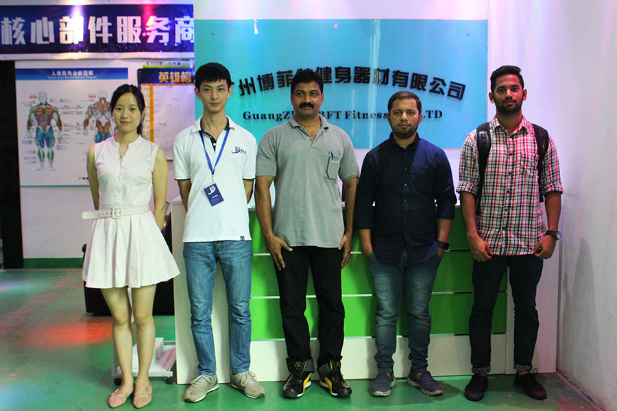India customer purchased gym equipment from our factory BFT
