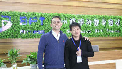 Australia Customer Came to Our Factory Purchase Gym Equipment