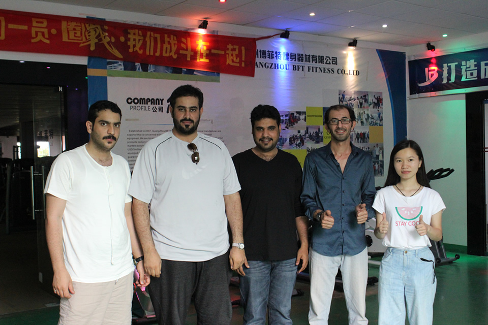 Kingdom of Saudi Arabia Came To BFT Fitness Factory Import Gym Equipment