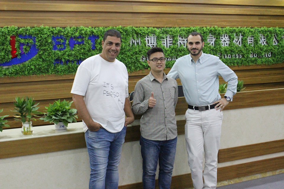 Came To China BFT Fitness Factory Buy Exercise Equipment For Their Gym.