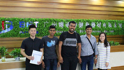 Mauritius Customers Came To China Find Gym Equipment Manufacturers And Choose BFT Fitness Co.,Ltd