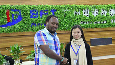 Kenya Customer Came To China To Find Fitness Supplies