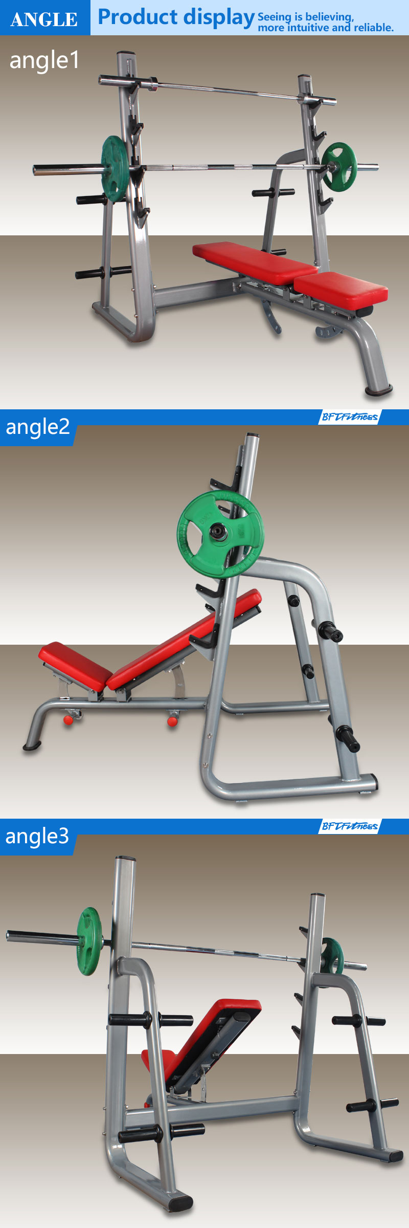 Bft3030d Adjustable Olympic Flat Bench With Incline Bench Bft