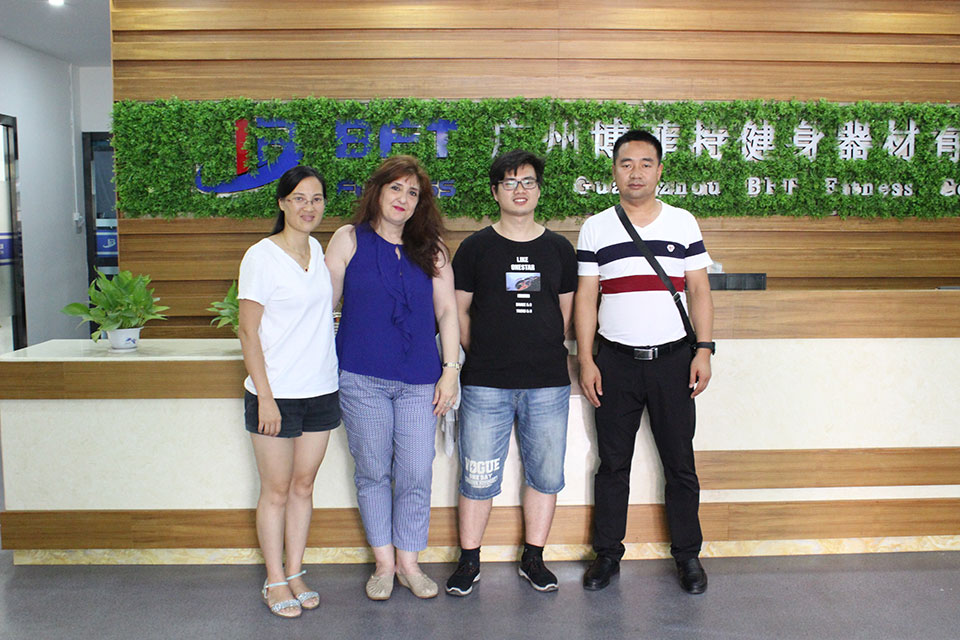 Customer Come to China to Buy commercial BFT Fitness Equipment