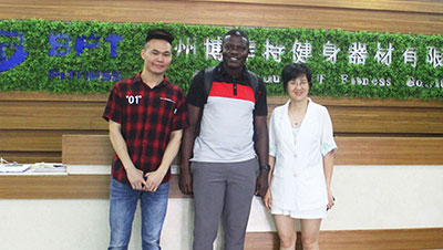 Ghana Customer come to China to Buy BFT Gym Equipment Again