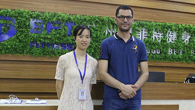 Qatar customers came to China to find fitness equipment manufacturers