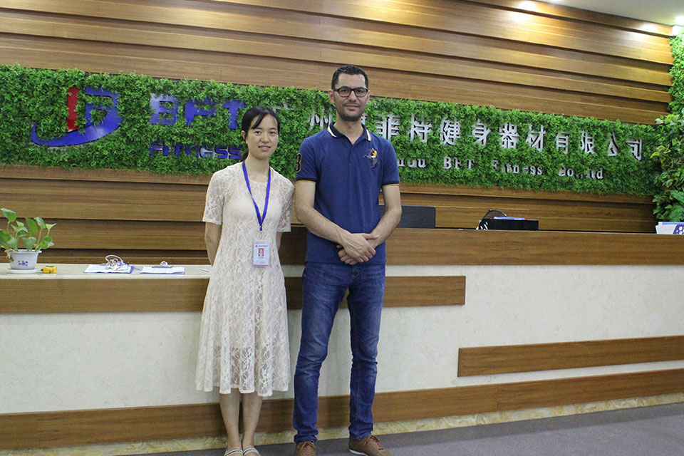 Qatar customers came to China five years ago to find fitness equipment manufacturers