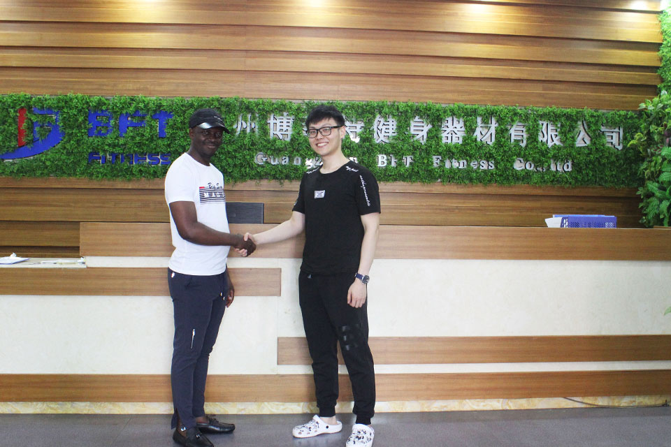 Cameroon customers buy gym equipment