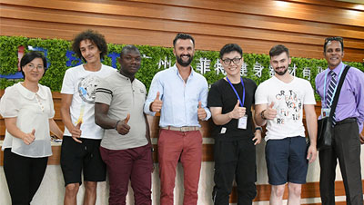 French customers import BFT brand fitness equipment