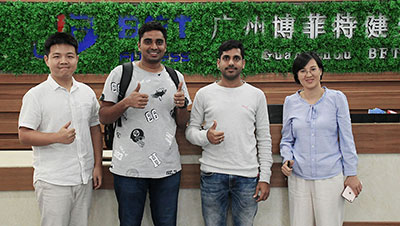 Indian customers purchase China fitness equipment