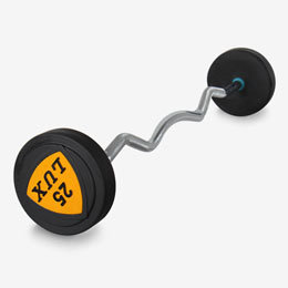 Black Fixed PU Barbell