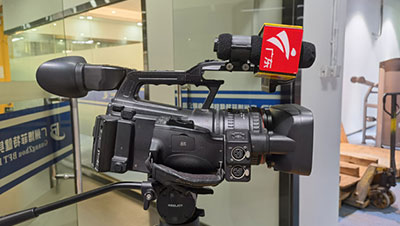 Welcome Guangdong Radio and TV Station to visit Guangzhou Bofit Fitness Equipment Co., Ltd.