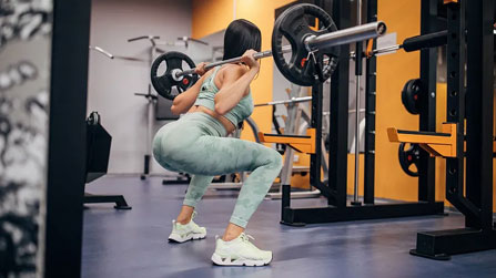 What are the squatting equipment available in the gym