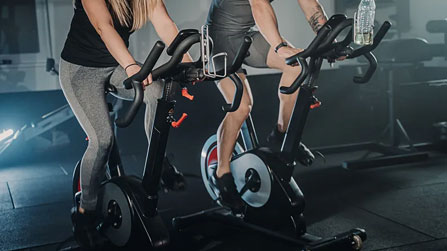 Gym equipment like a bicycle