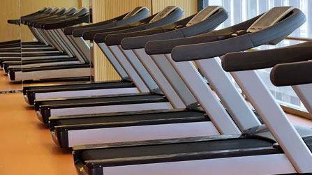 What are the fitness equipment available in nursing homes