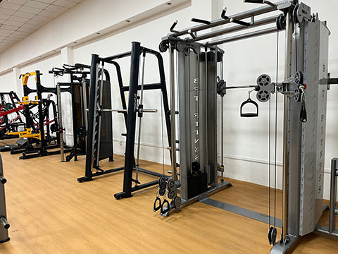 Multi station fitness equipment