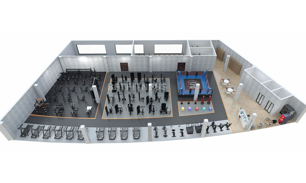 800m² Gym