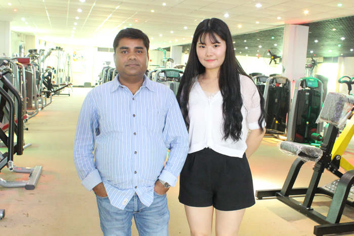 印度签约客户 India customers import gym equipment from China BFT fitness equipment Co,.Ltd