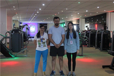 Iraqi customers import gym equipment from China BFT