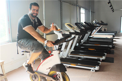 Saudi customers to our company inspection gym equipment